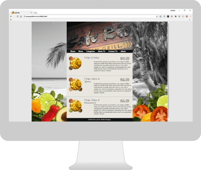 Cafe Rio Online Menu