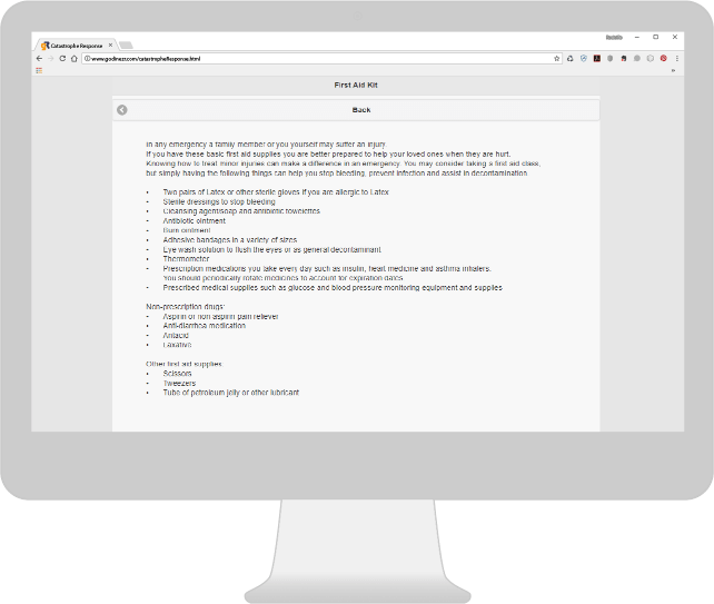 Catastrophe Response Web App